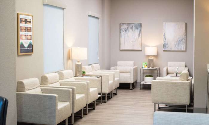 Patient waiting area at Dental Solutions in Jonesboro